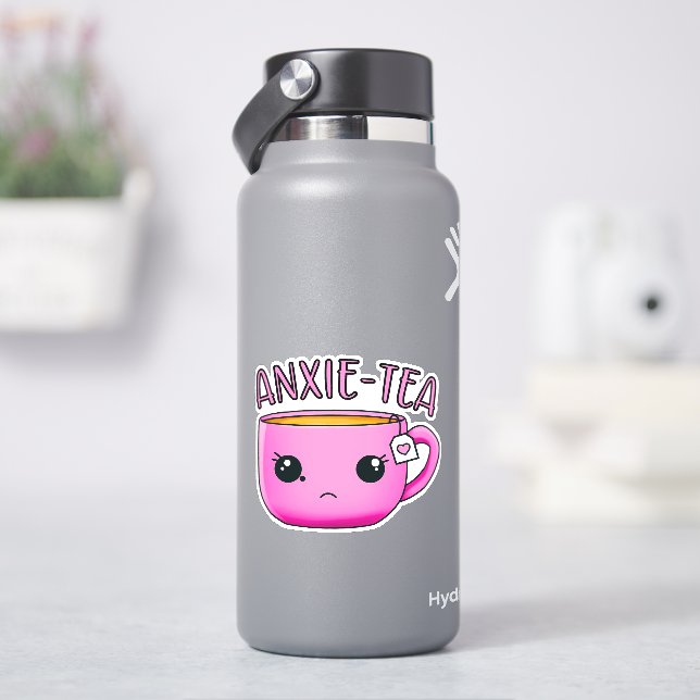 Adesivo Um copo de ANXIE-TEA Kawaii Tea Pun (HidroFlask)