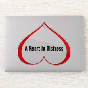 Adesivo UM CORAÇÃO NO Vermelho