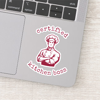 Adesivo Um estilo de chefão de quadrinhos de uma cor burgu