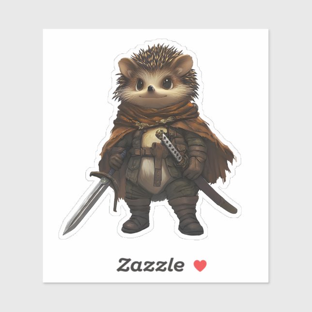 Adesivo Um Guerreiro Enrolado (Folha)