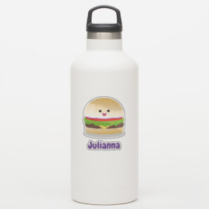 Adesivo Um lindo desenho animado de hambúrguer de kawaii