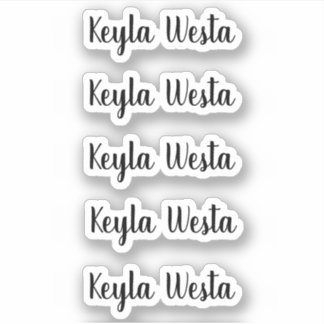 Adesivo Um nome personalizado surpreendente de script capr