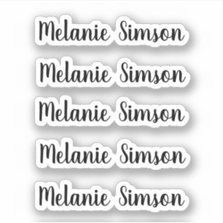 Adesivo Um nome personalizado surpreendente de script capr