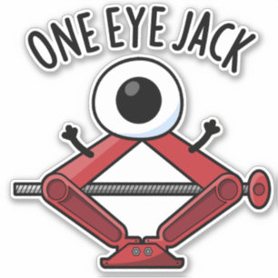 Adesivo Um Olho Jack Funny Carro Jack Pun
