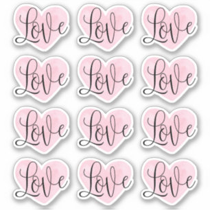 Adesivo Um roteiro de amor. Dia de os namorados de coração