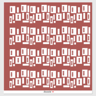 Adesivo Um tapete vermelho com padrão texturizado é espalh