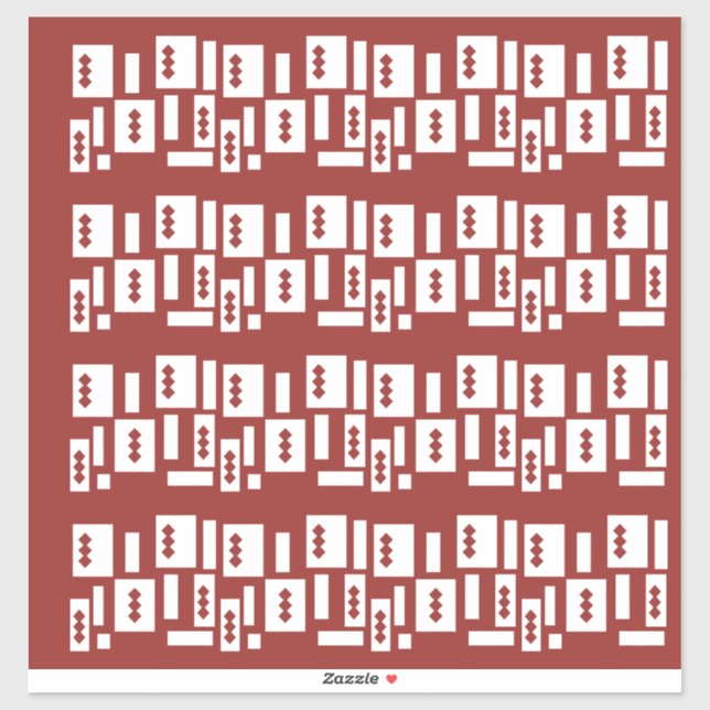 Adesivo Um tapete vermelho com padrão texturizado é espalh (Folha)