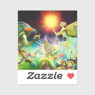 Adesivo Um Tempo de Pintura de Óleo Recompensa