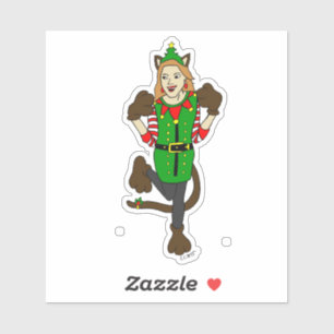 Adesivo uma catalhadora de Natal