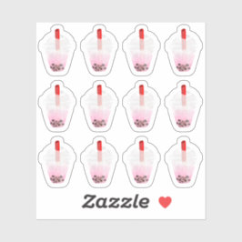 Adesivo Uma dúzia de boba Tea Die Cut Stickers