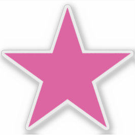 Adesivo Uma Estrela Rosa Do Feminismo
