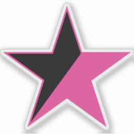 Adesivo Uma Estrela Rosa Do Feminismo v2