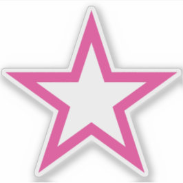 Adesivo Uma Estrela Rosa Do Feminismo - v6