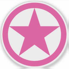 Adesivo Uma Estrela Rosa Do Feminismo - v7