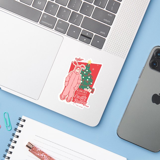 Adesivo Uma história de Natal | Coelhinho de Páscoa Derang (Notebook com iPhone)