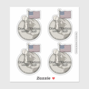 Adesivo Uma nação sob Deus