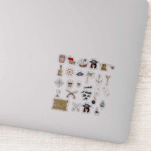 Adesivo Uma vida pirata para mim (Detalhe)