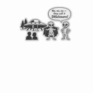 Adesivo Uma visão engraçada do movimento The Disclosure
