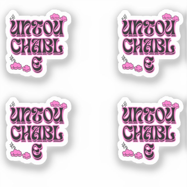 Adesivo UNAVAILABLE – High Value Baddie Energy Sticker ✨ (Frente)