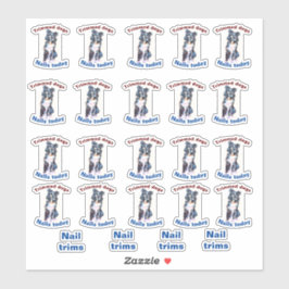 Adesivo unhas de cão aparado