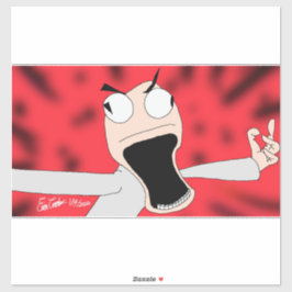 Adesivo unhinged puppet art