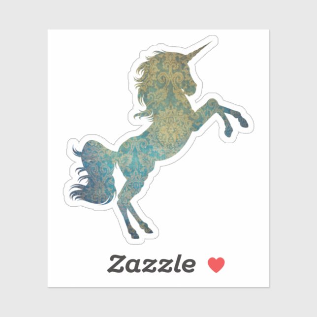 Adesivo Unicorn Blues (Folha)