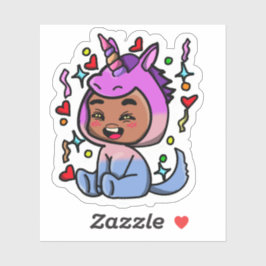 Adesivo Unicorn Dress-up sticker