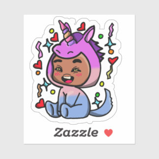 Adesivo Unicorn Dress-up sticker