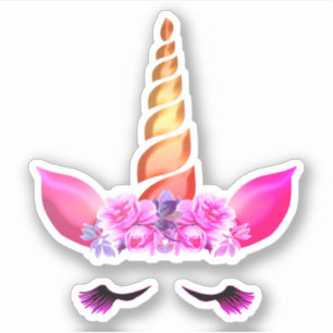 Adesivo Unicorn Eye Lashes