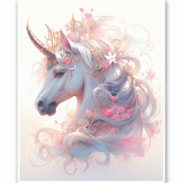 Adesivo Unicorn Fantasy Art (Frente)