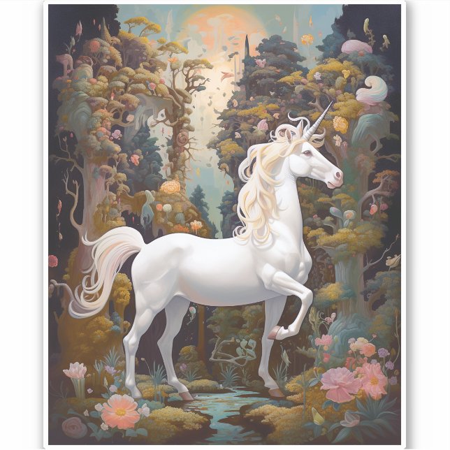 Adesivo Unicorn Fantasy Art (Frente)