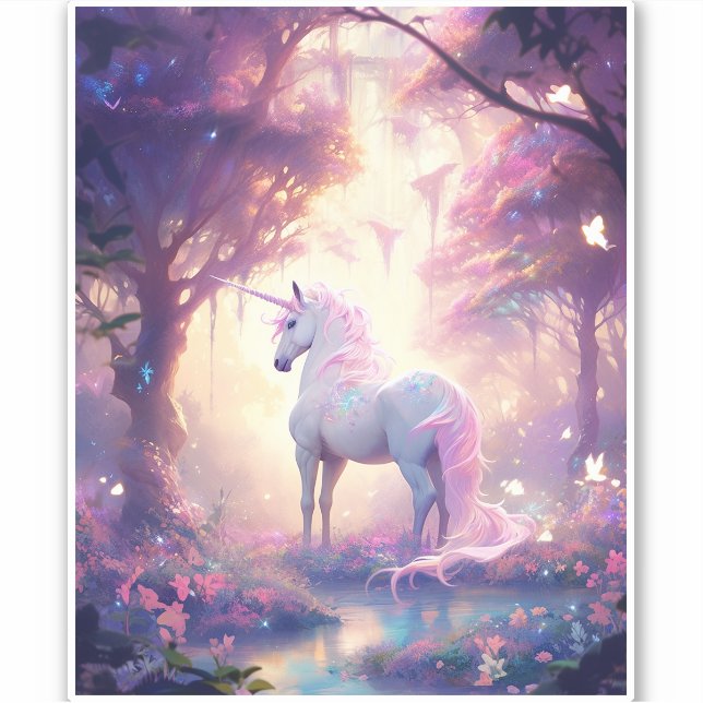 Adesivo Unicorn Fantasy Art (Frente)