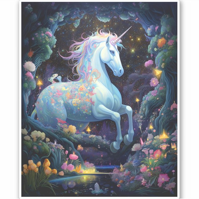 Adesivo Unicorn Fantasy Art (Frente)