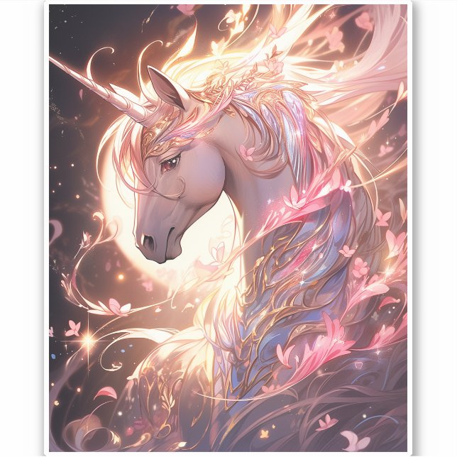 Adesivo Unicorn Fantasy Art (Frente)