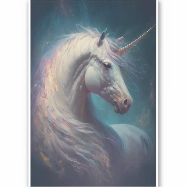Adesivo Unicorn Fantasy Art Sticker (Frente)