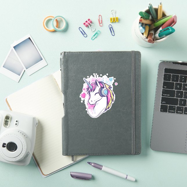 Adesivo Unicorn Gamer Girl (1) (Capa para iPad)