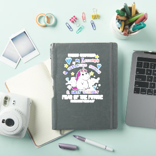 Adesivo Unicorn Pony Está Vestida Em Leggings Superdimensi