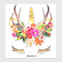 Unicorn Reindeer Lashes Veios Florais