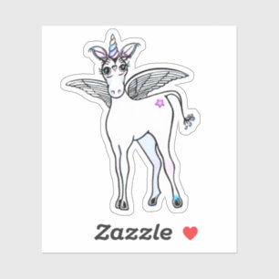 Adesivo Unicórnio Mágico Alado