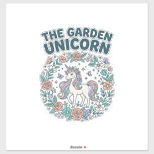 Adesivo Unicórnio O Unicórnio Do Jardim Camiseta Têndencia