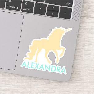 Adesivo Unicórnio Personalizado