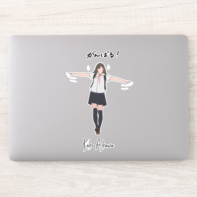 Adesivo Uniforme de anime estético Personalizável (Computador)