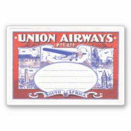 Adesivo Union Airways South Africa Sticker