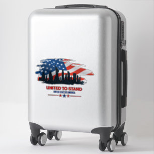 Adesivo United To Stand   14"x 14"- Transparente brilhante