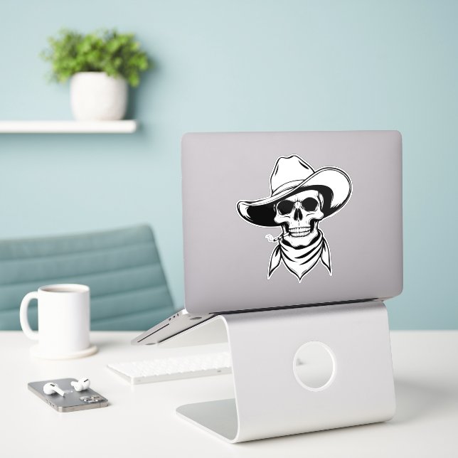 Adesivo Universal Halloween Skeleton Sticker (Laptop na mesa)