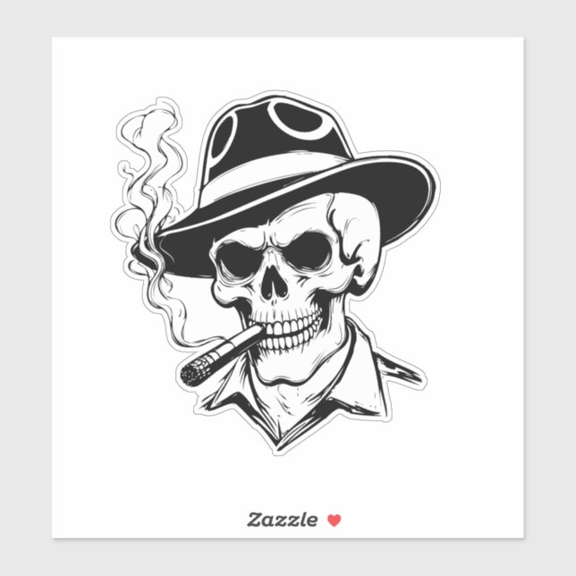 Adesivo Universal Halloween Skeleton Sticker (Folha)