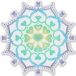 Adesivo Universal Love Mandala