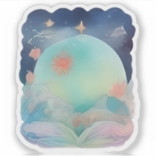 Adesivo Universo de Livro Aberto do Dreamscape