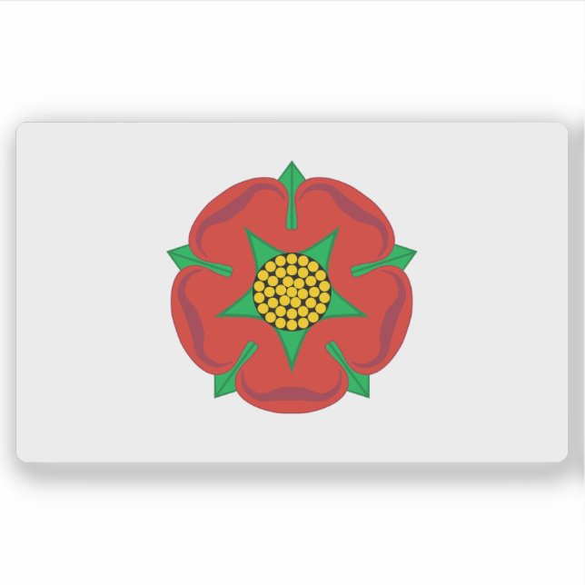 Adesivo Unofficial flag of Lancashire,England (until 2008) (Frente)