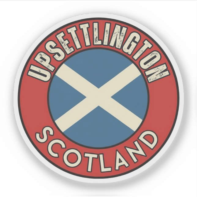 Adesivo Upsettlington, Scotland (Frente)